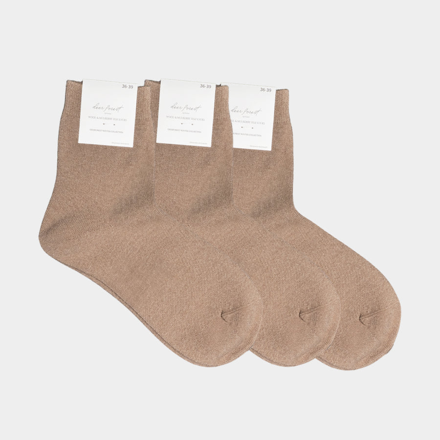 Deerforest šilko ir merino vilnos kojinės (3 vnt. rinkinys)